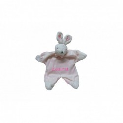 DOUDOU Conejo rosa/blanco "Personalizado"